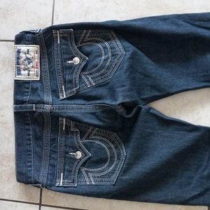 True Religion CA#57414 Skinny Blue Jeans. Sz 31. USA 100% Cotton